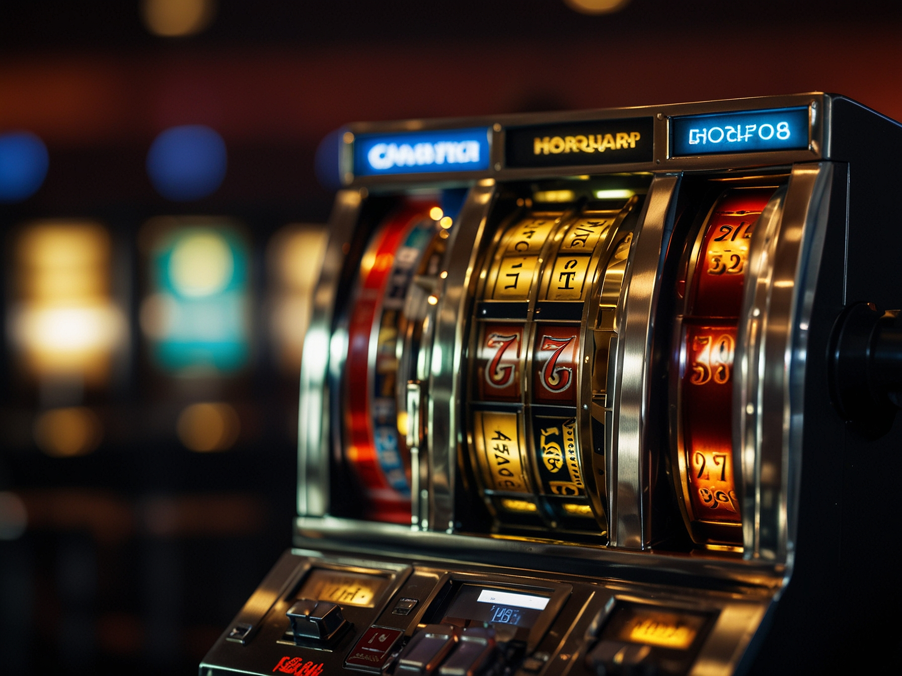 Slot reel close-up